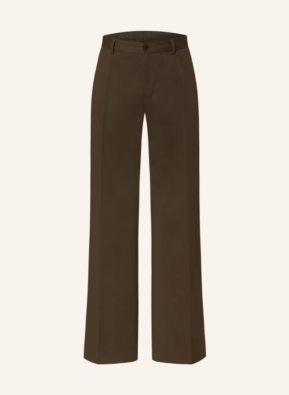 DOLCE & GABBANA Trousers regular fit ECRU/ BLACK