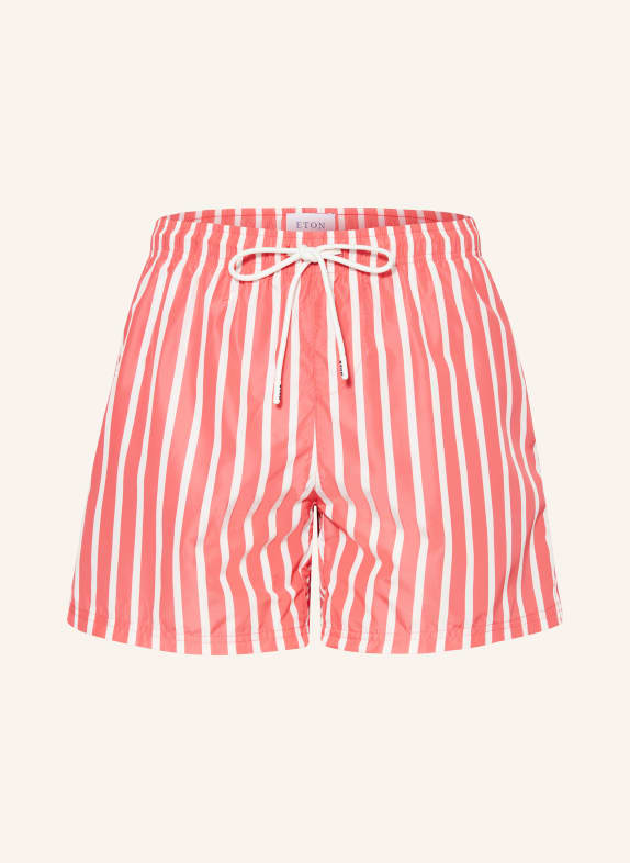 ETON Swim Shorts WHITE/ LIGHT RED