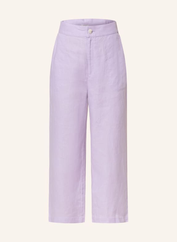 FYNCH-HATTON 3/4 trousers in linen LIGHT PURPLE