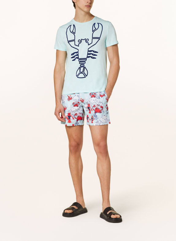 VILEBREQUIN T-shirt THOM TURQUOISE / DONKERBLAUW