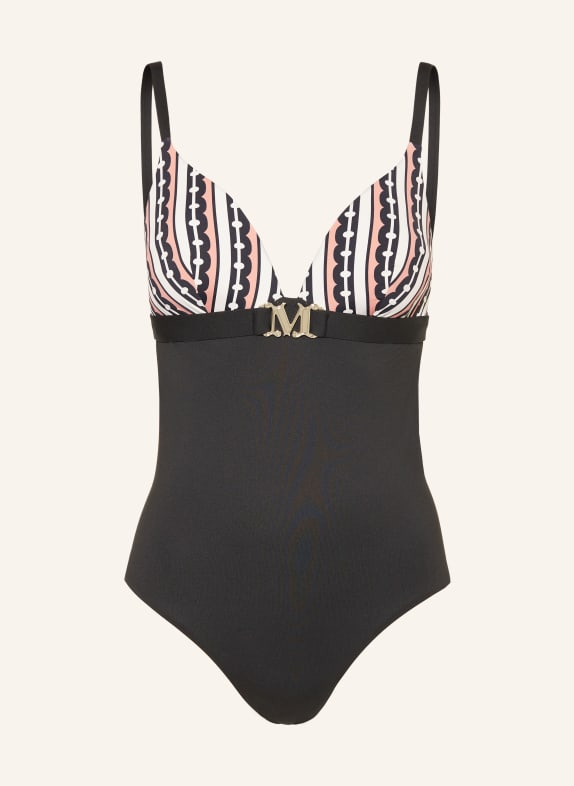 Max Mara BEACHWEAR Swimsuit CRISTAL BLACK/ CREAM/ LIGHT RED