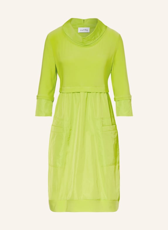Joseph Ribkoff Dress in mixed materials LIGHT GREEN