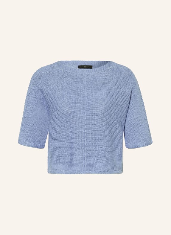 oui Sweater with 3/4 sleeves LIGHT BLUE