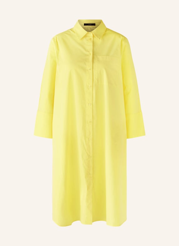 oui Shirt dress with 3/4 sleeves YELLOW