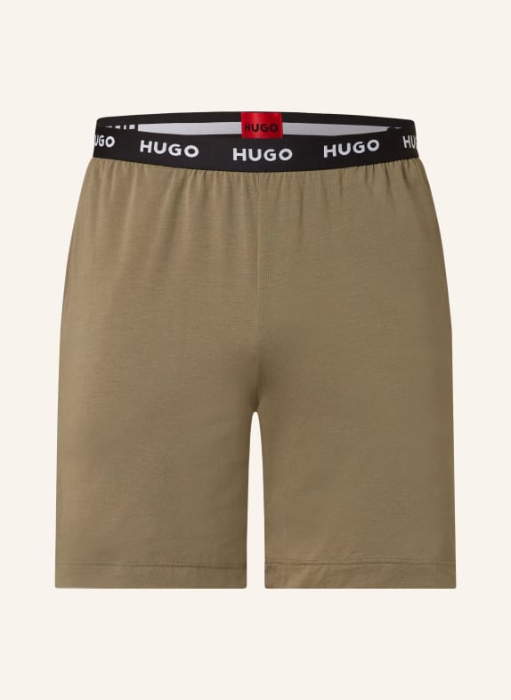 HUGO Pajama shorts LINKED KHAKI
