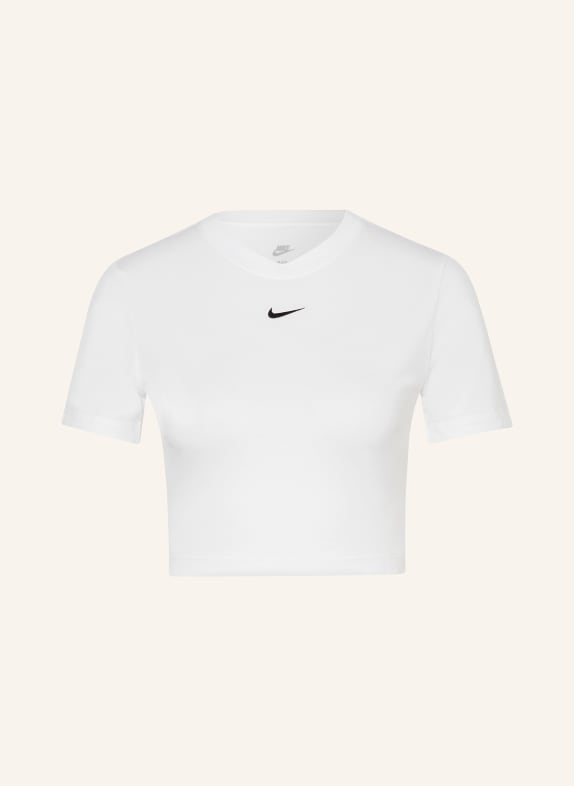 Nike Cropped tričko BÍLÁ