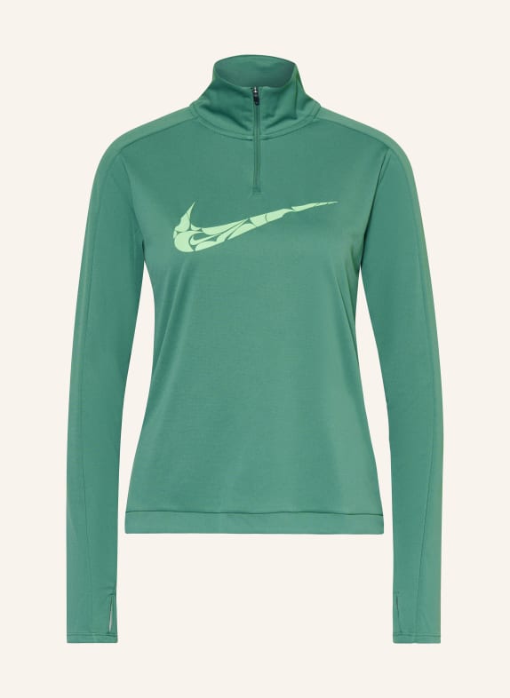Nike Koszulka do biegania DRI-FIT SWOOSH ZIELONY