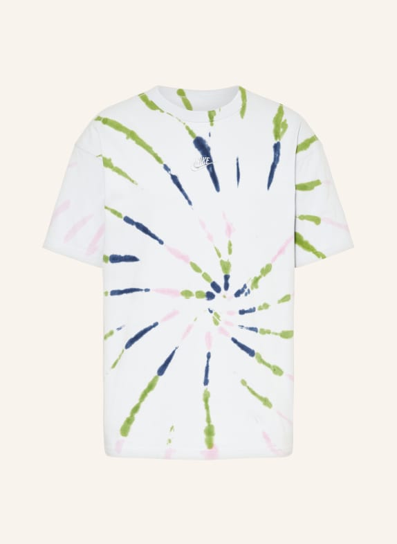 Nike T-shirt PREMIUM ESSENTIALS LIGHT GRAY/ BLUE/ GREEN