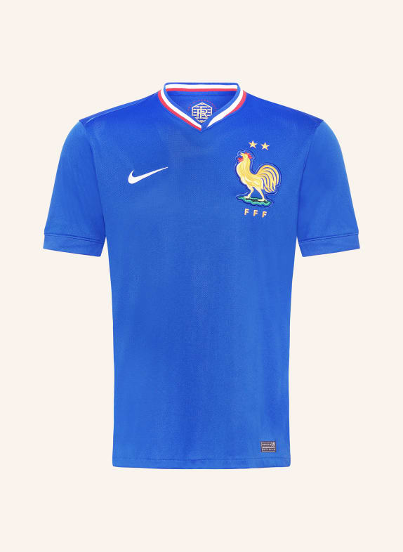 Nike Koszulka domowa Francja 2024 męska GRANATOWY/ CIEMNOŻÓŁTY