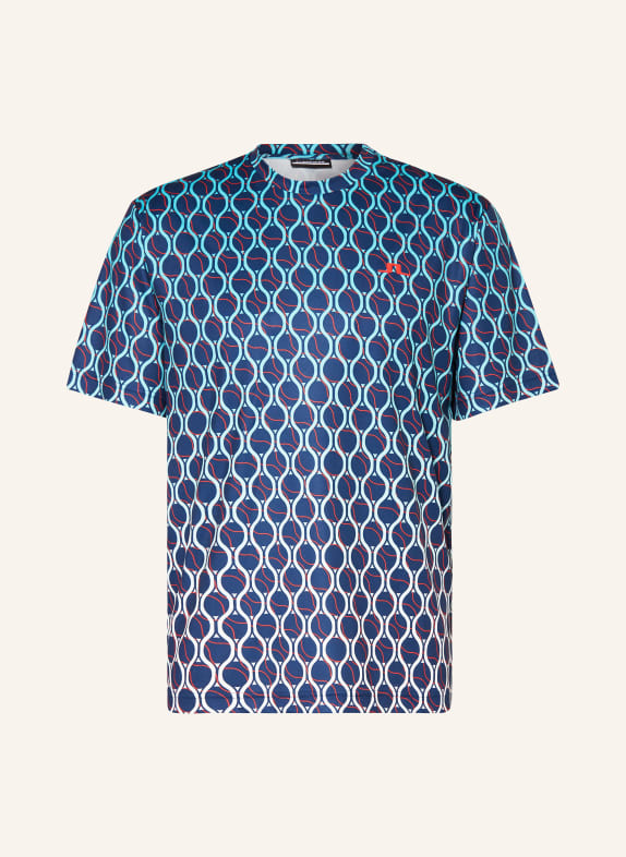 J.LINDEBERG T-shirt DARK BLUE/ TURQUOISE/ RED
