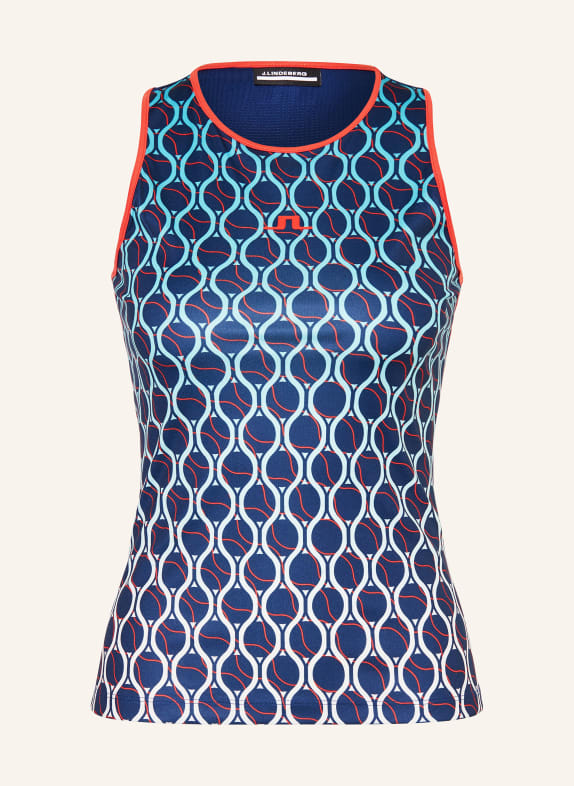 J.LINDEBERG Tank top BLUE/ TURQUOISE/ RED