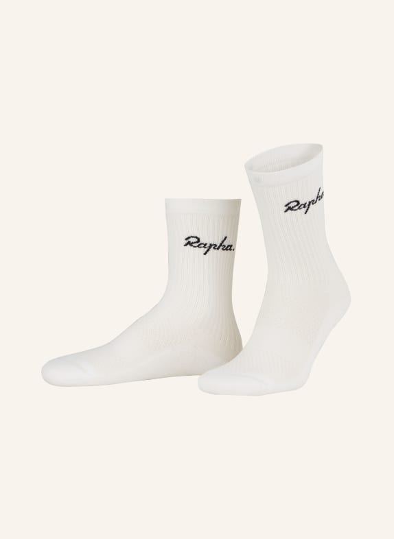 Rapha Ponožky COTTON CREW WHB WHITE/BLACK