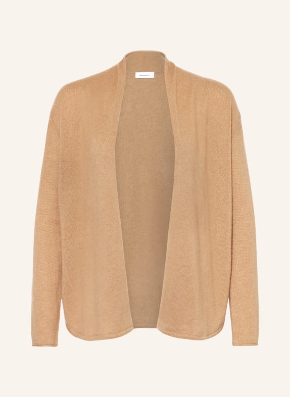 darling harbour Knit cardigan made of cashmere CAMEL