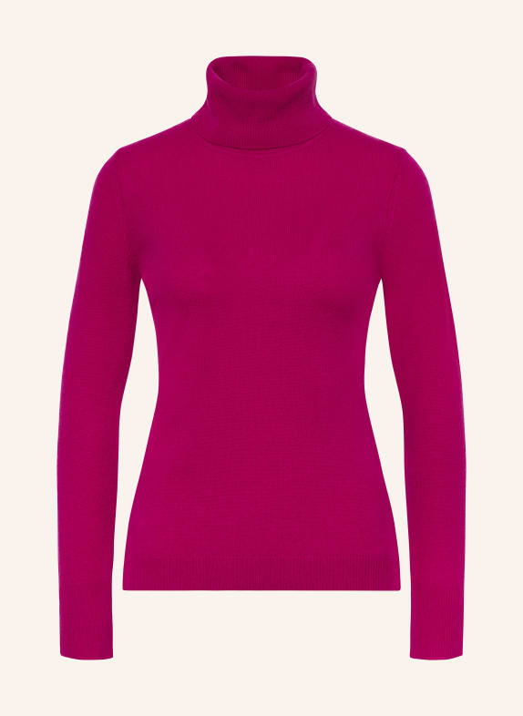 darling harbour Turtleneck sweater in cashmere FUCHSIA