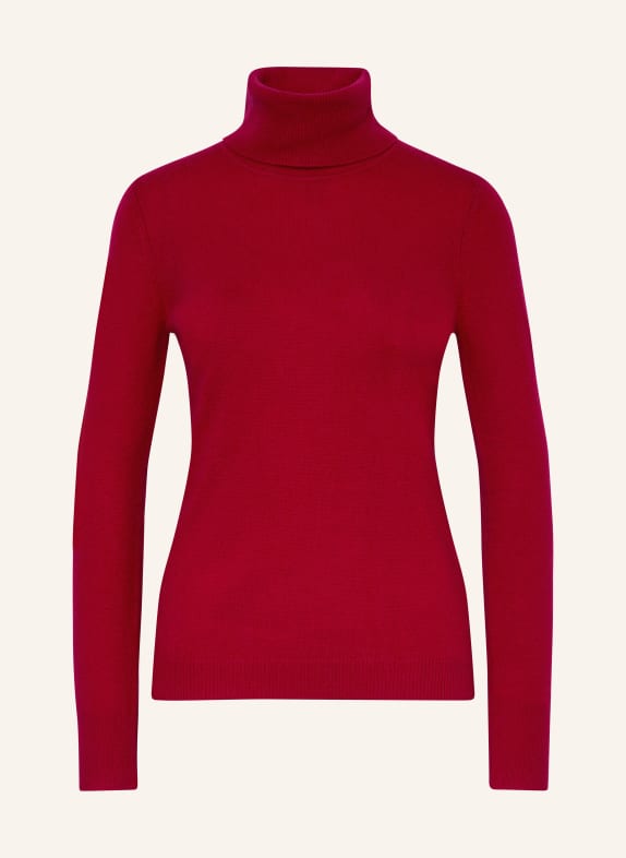 darling harbour Turtleneck sweater in cashmere RED