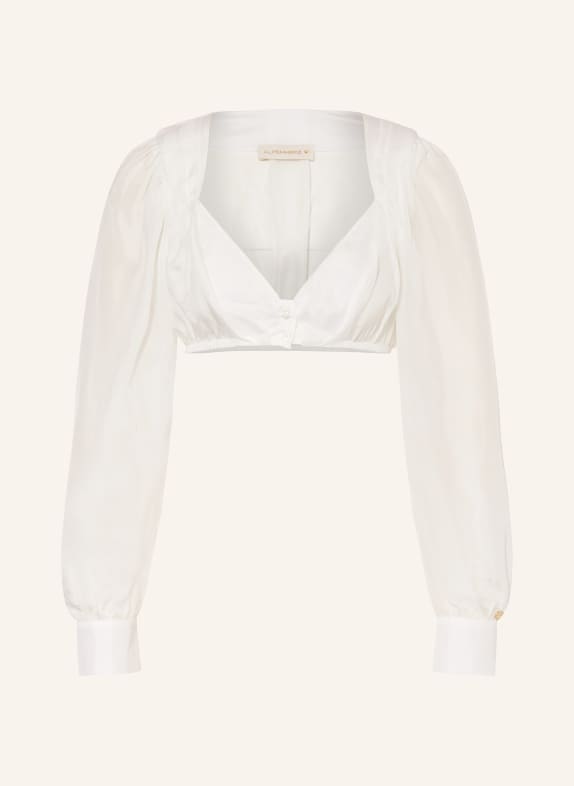 AlpenHERZ Dirndl blouse LIA made of silk ECRU