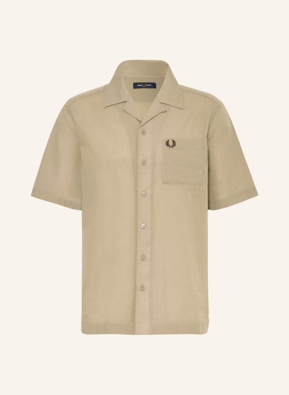 FRED PERRY Resorthemd Comfort Fit KHAKI