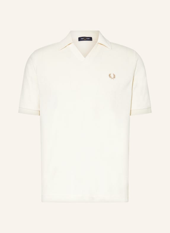 FRED PERRY Frottee-Poloshirt ECRU