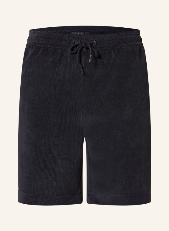 FRED PERRY Terry cloth shorts DARK BLUE