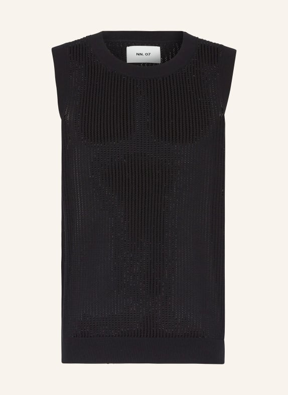NN.07 Sweater vest HUXLEY BLACK