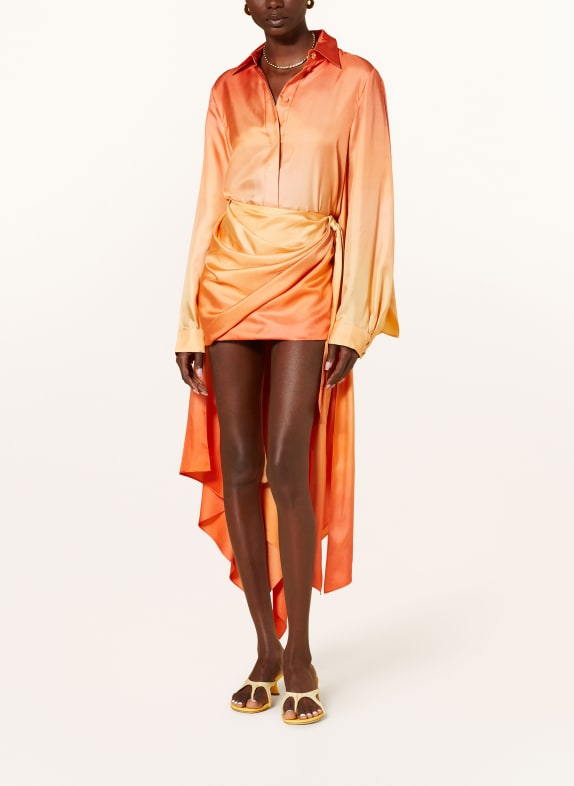 ZIMMERMANN Zijden rok TRANQUILITY ORANJE