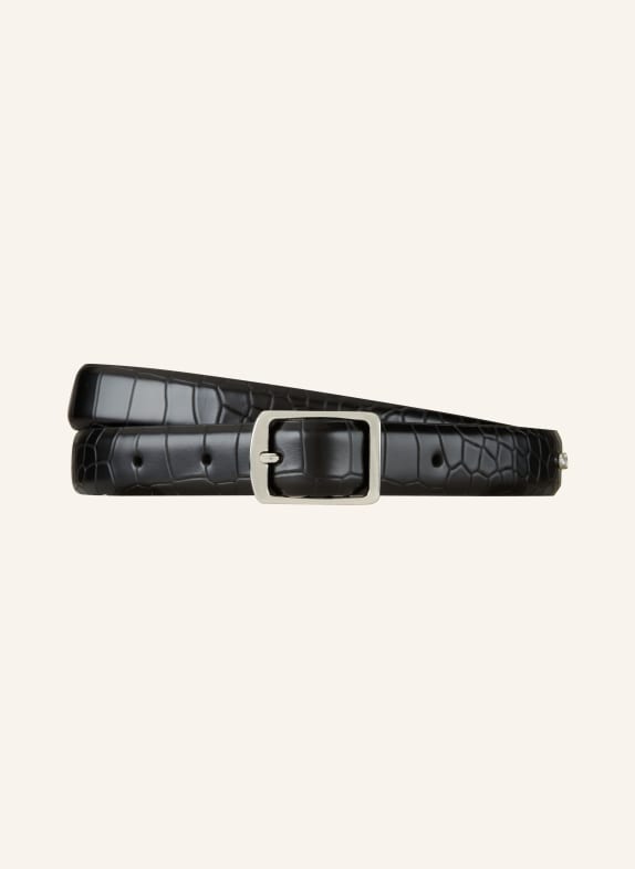 Calvin Klein Leather belt BLACK