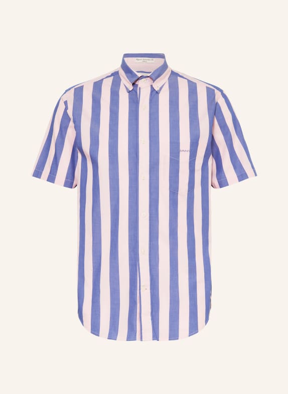 GANT Short sleeve shirt regular fit DARK BLUE/ PINK