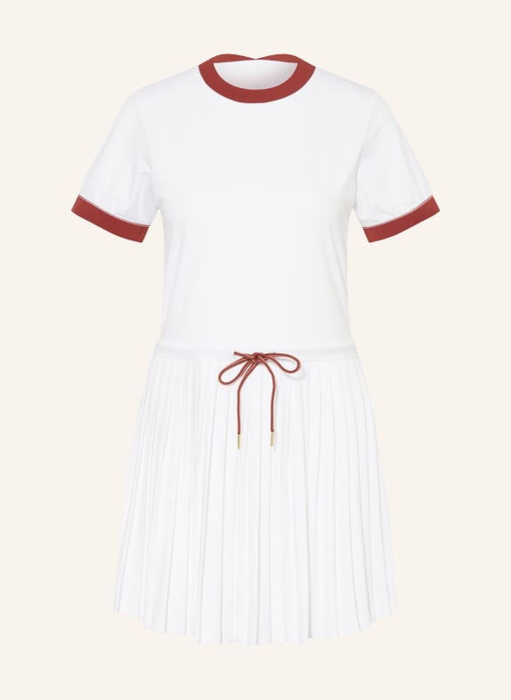 VARLEY Tennis dress TRENT with pleats WHITE