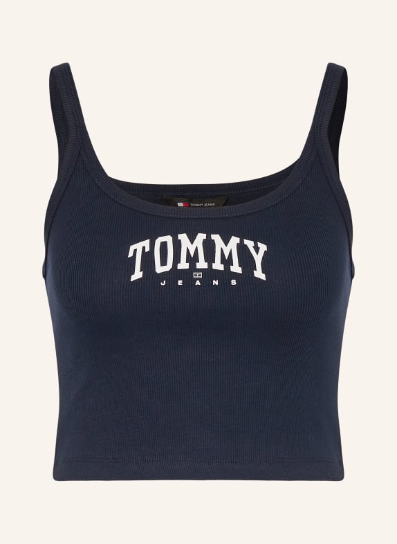 TOMMY JEANS Cropped-Top DUNKELBLAU