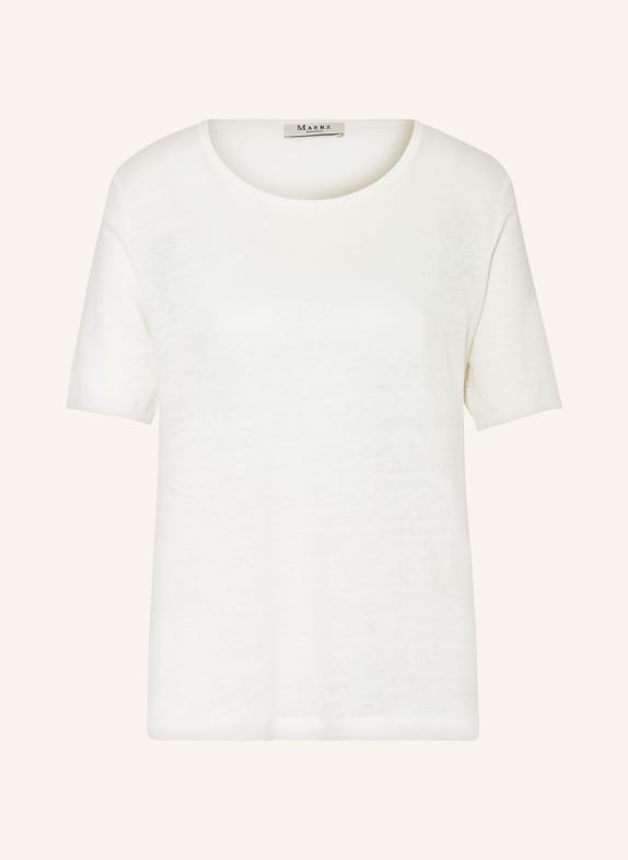 MAERZ MUENCHEN T-shirt made of linen WHITE