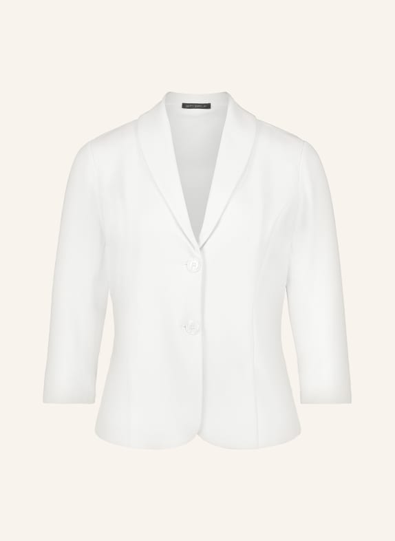 Betty Barclay Piqué blazer with 3/4 sleeves CREAM