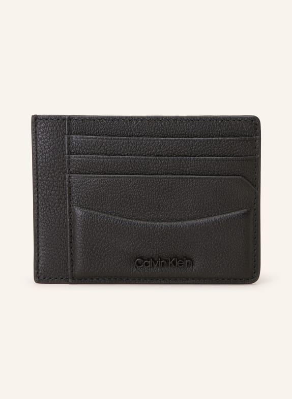 Calvin Klein Card case with coin compartment BLACK