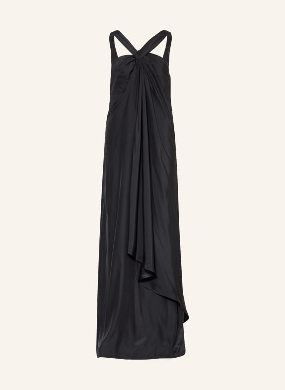 GAUGE81 Silk dress KITAMI BLACK