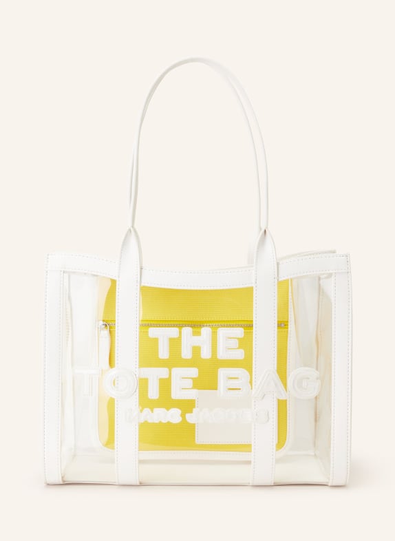 MARC JACOBS Shopper THE MEDIUM TOTE TRANSPARENT WEISS