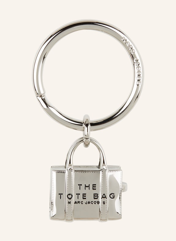 MARC JACOBS Keyring and bag pendant THE TOTE BAG SILVER