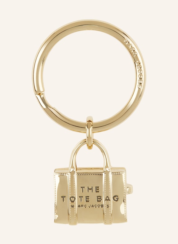 MARC JACOBS Keyring and bag pendant THE TOTE BAG GOLD