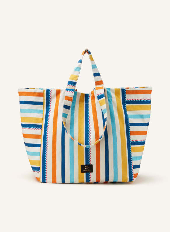 CODELLO Beach bag WHITE/ ORANGE/ BLUE