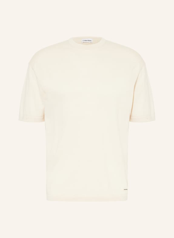 Calvin Klein Úpletové tričko SVĚTLE HNĚDÁ