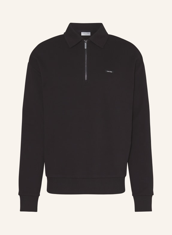 Calvin Klein Half-zip sweater BLACK