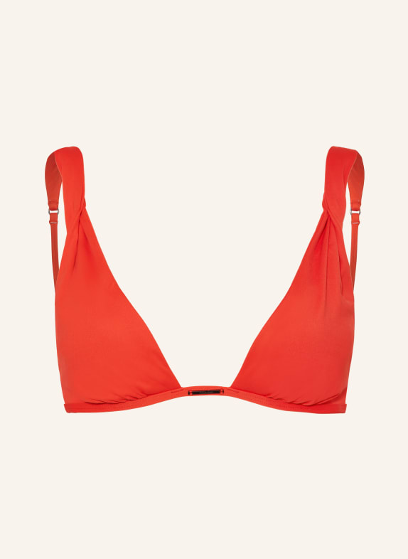 Calvin Klein Triangle bikini top CK STRUCTURED TWIST RED