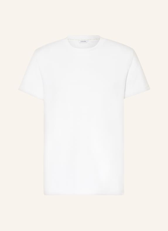 Calvin Klein T-shirt z materiału frotte BIAŁY