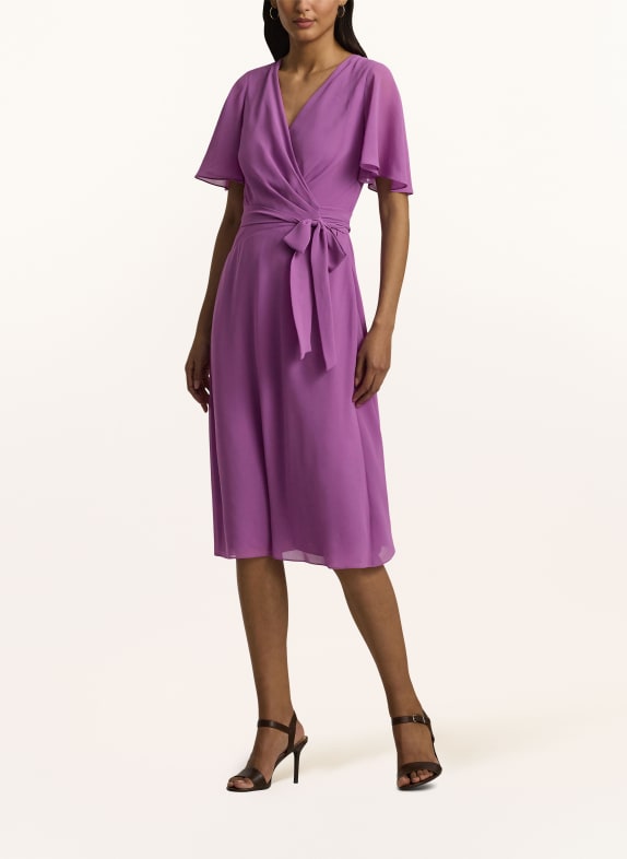 LAUREN RALPH LAUREN Dress in wrap look LIGHT PURPLE