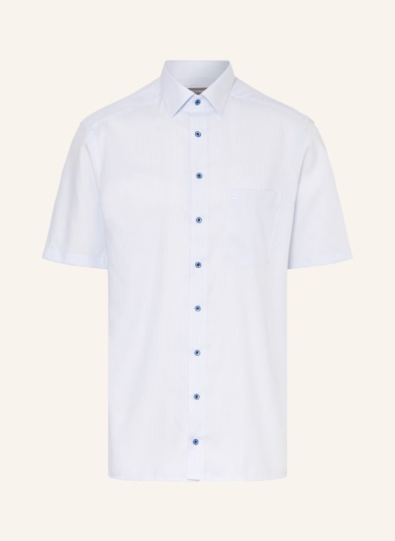 OLYMP Košile s krátkým rukávem Luxor Comfort Fit TMAVĚ MODRÁ/ BÍLÁ