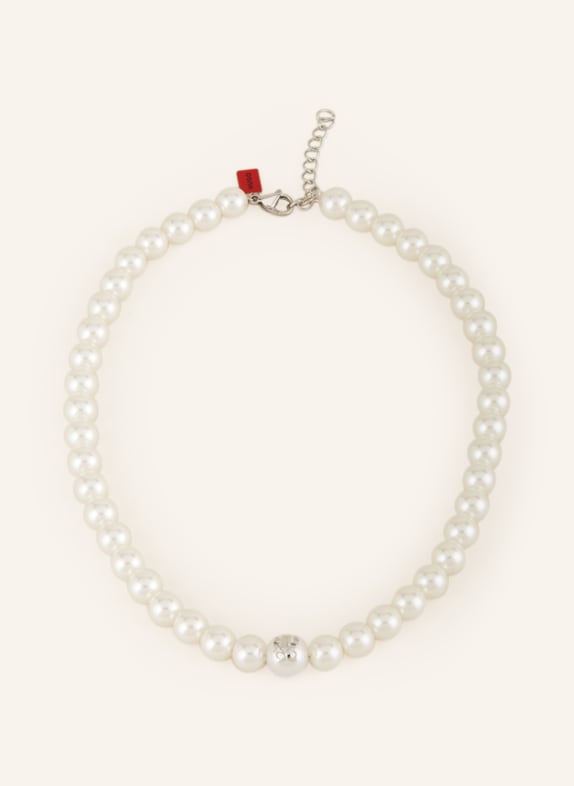 HUGO Pearl necklace WHITE
