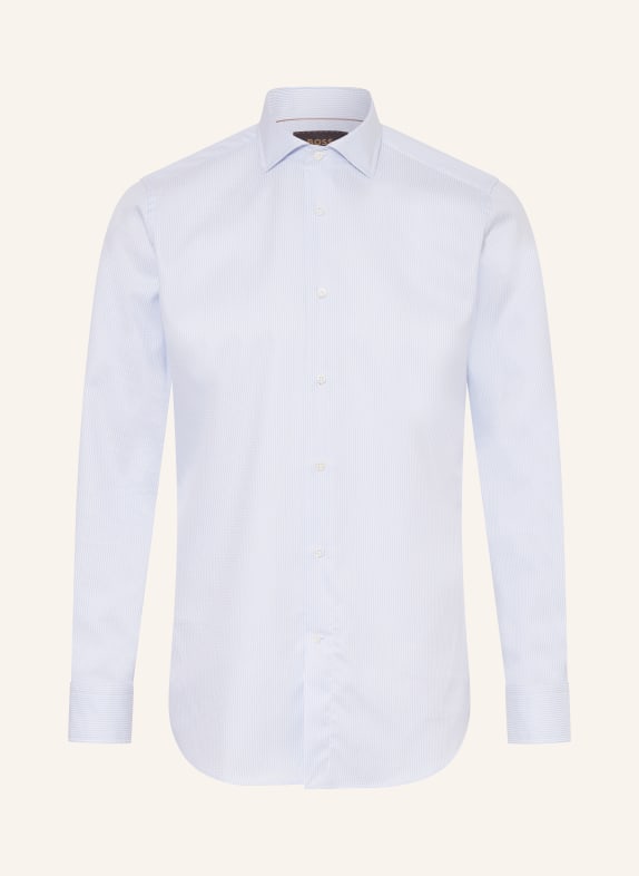BOSS Shirt JOSH regular fit LIGHT BLUE/ WHITE