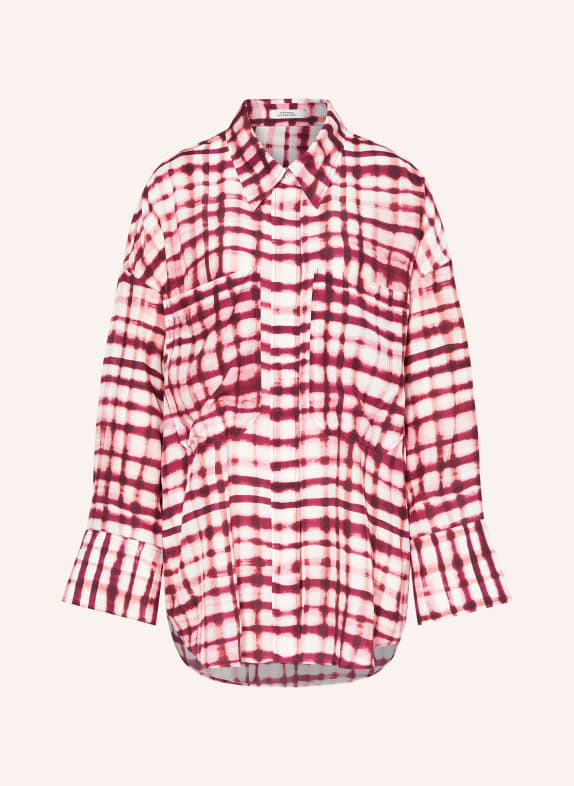 DOROTHEE SCHUMACHER Shirt blouse with silk PINK/ PINK/ WHITE