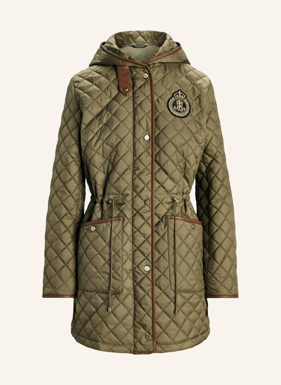 LAUREN RALPH LAUREN Quilted jacket OLIVE