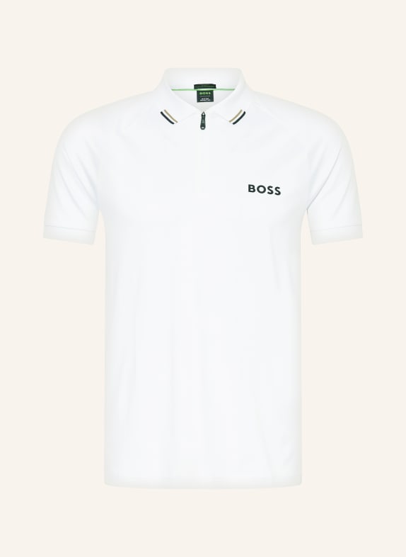 BOSS Performance polo shirt PHILIX WHITE