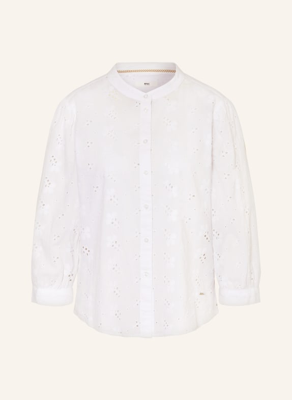 BRAX Blouse VELIA in broderie anglaise WHITE