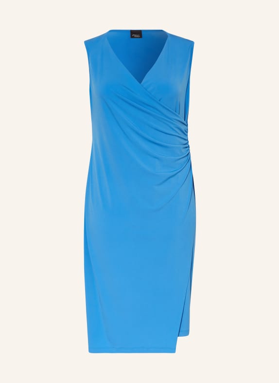 MARINA RINALDI PERSONA Jersey dress FINNICI in wrap look BLUE